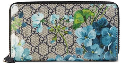 gucci bloom blue wallet|wallet gucci new collection.